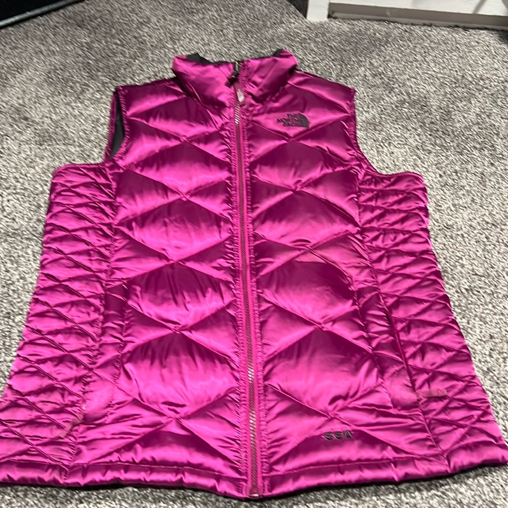 Super comfy vest. Kids size but fits petite woman as well. Great color!